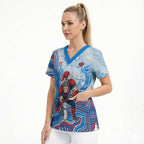 Newcastle Knights NAIDOC Week 2026 Scrub Top First Nations of Australia Aboriginal Mascot Rugby