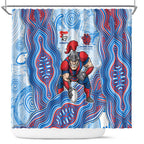 Newcastle Knights NAIDOC Week 2026 Shower Curtain First Nations of Australia Aboriginal Mascot Rugby