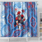 Newcastle Knights NAIDOC Week 2026 Shower Curtain First Nations of Australia Aboriginal Mascot Rugby