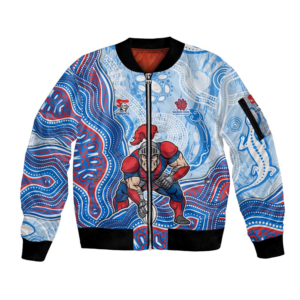 Newcastle Knights NAIDOC Week 2026 Sleeve Zip Bomber Jacket First Nations of Australia Aboriginal Mascot Rugby