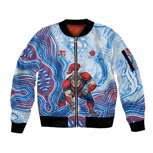 Newcastle Knights NAIDOC Week 2026 Sleeve Zip Bomber Jacket First Nations of Australia Aboriginal Mascot Rugby