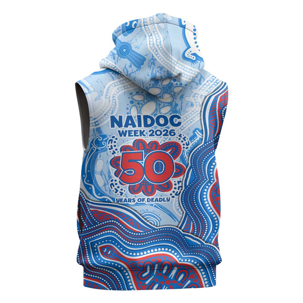 Newcastle Knights NAIDOC Week 2026 Sleeveless Hoodie First Nations of Australia Aboriginal Mascot Rugby
