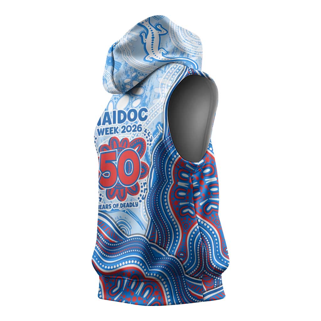 Newcastle Knights NAIDOC Week 2026 Sleeveless Hoodie First Nations of Australia Aboriginal Mascot Rugby
