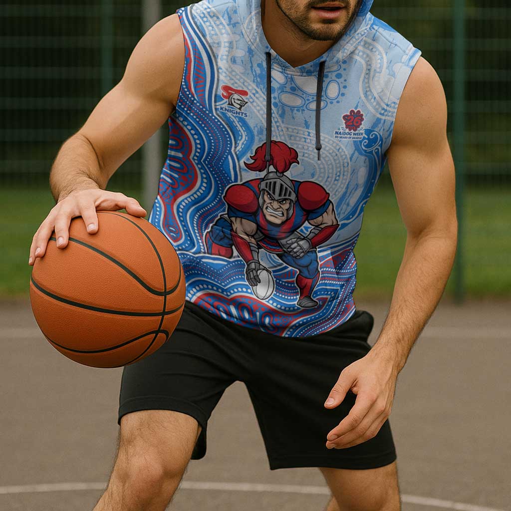 Newcastle Knights NAIDOC Week 2026 Sleeveless Hoodie First Nations of Australia Aboriginal Mascot Rugby