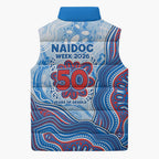 Newcastle Knights NAIDOC Week 2026 Sleeveless Puffer Jacket First Nations of Australia Aboriginal Mascot Rugby
