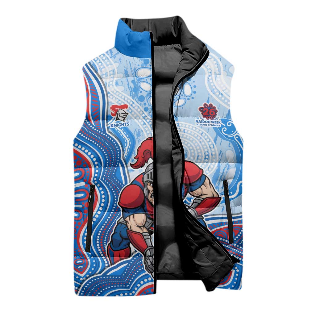 Newcastle Knights NAIDOC Week 2026 Sleeveless Puffer Jacket First Nations of Australia Aboriginal Mascot Rugby