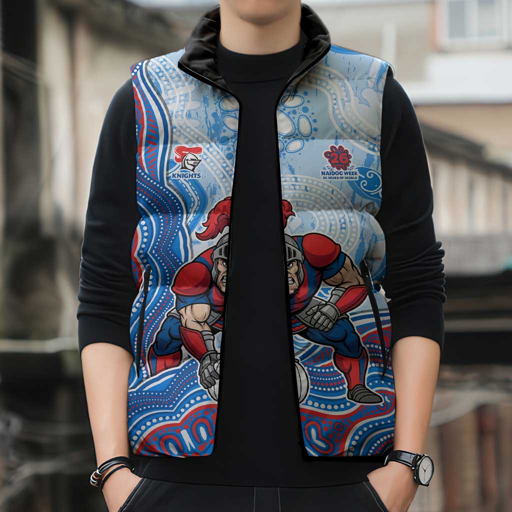 Newcastle Knights NAIDOC Week 2026 Sleeveless Puffer Jacket First Nations of Australia Aboriginal Mascot Rugby