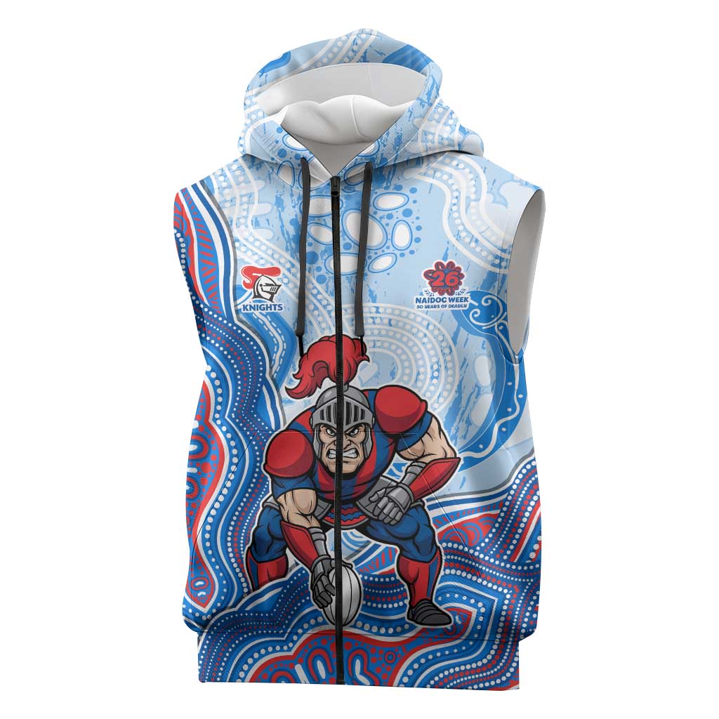 Newcastle Knights NAIDOC Week 2026 Sleeveless Zip Hoodie First Nations of Australia Aboriginal Mascot Rugby