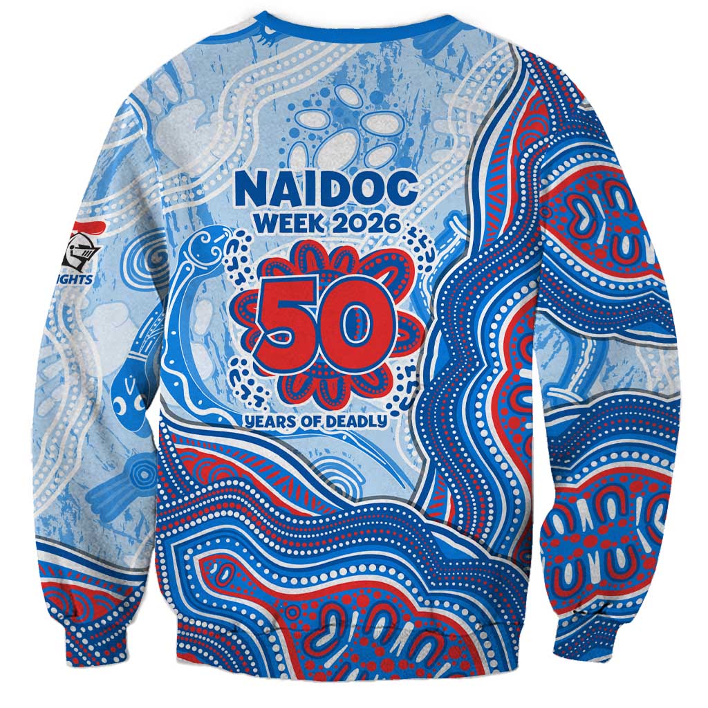 Newcastle Knights NAIDOC Week 2026 Sweatshirt First Nations of Australia Aboriginal Mascot Rugby