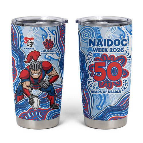 Newcastle Knights NAIDOC Week 2026 Tumbler Cup First Nations of Australia Aboriginal Mascot Rugby