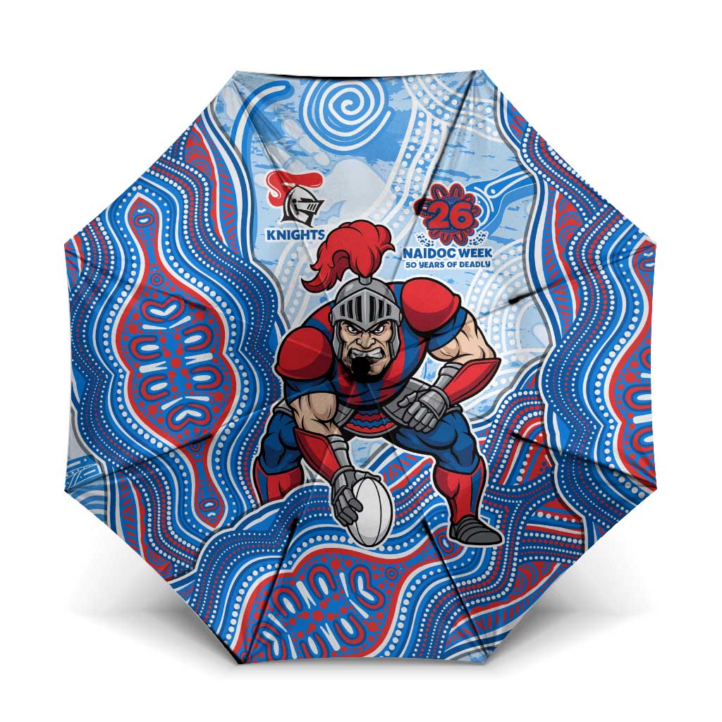 Newcastle Knights NAIDOC Week 2026 Umbrella First Nations of Australia Aboriginal Mascot Rugby