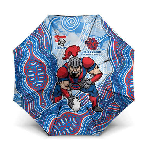 Newcastle Knights NAIDOC Week 2026 Umbrella First Nations of Australia Aboriginal Mascot Rugby
