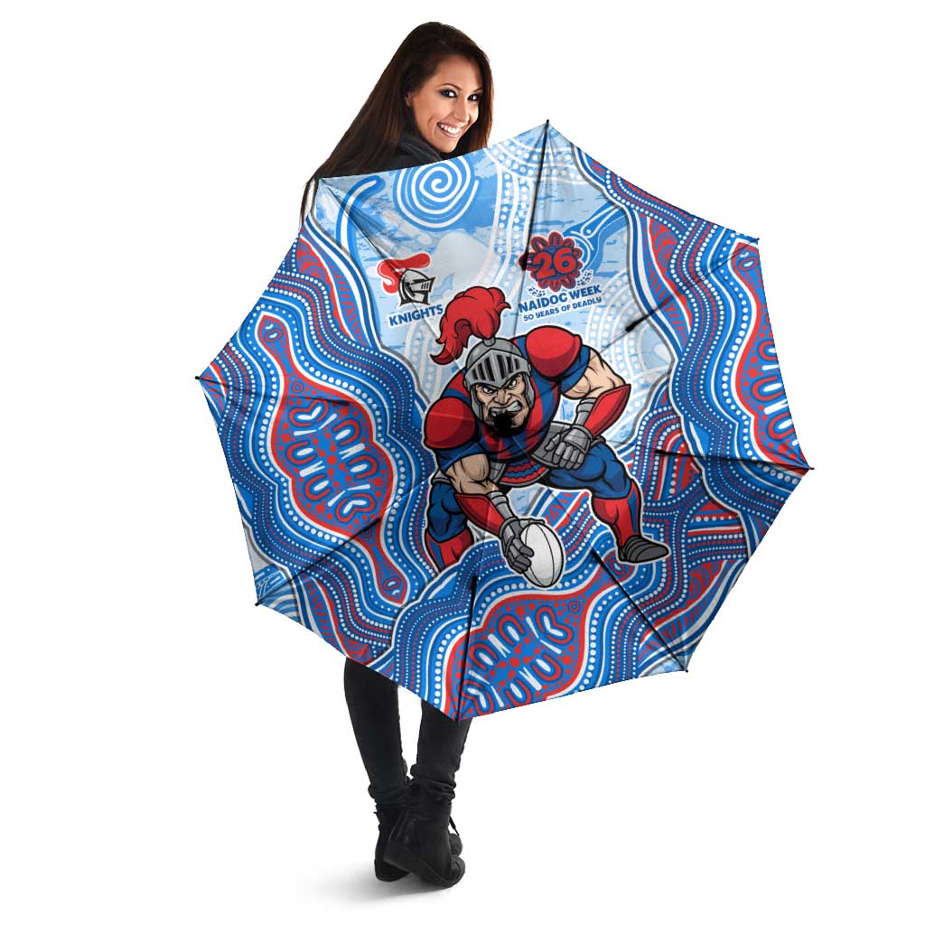 Newcastle Knights NAIDOC Week 2026 Umbrella First Nations of Australia Aboriginal Mascot Rugby