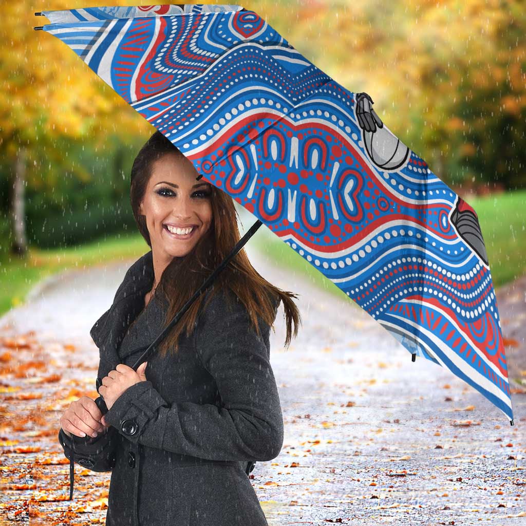 Newcastle Knights NAIDOC Week 2026 Umbrella First Nations of Australia Aboriginal Mascot Rugby