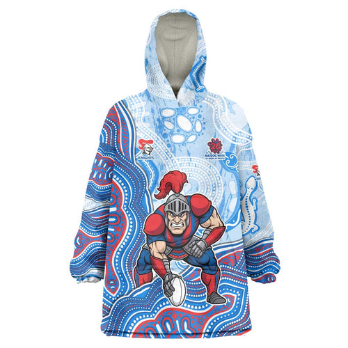 Newcastle Knights NAIDOC Week 2026 Wearable Blanket Hoodie First Nations of Australia Aboriginal Mascot Rugby