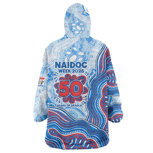 Newcastle Knights NAIDOC Week 2026 Wearable Blanket Hoodie First Nations of Australia Aboriginal Mascot Rugby