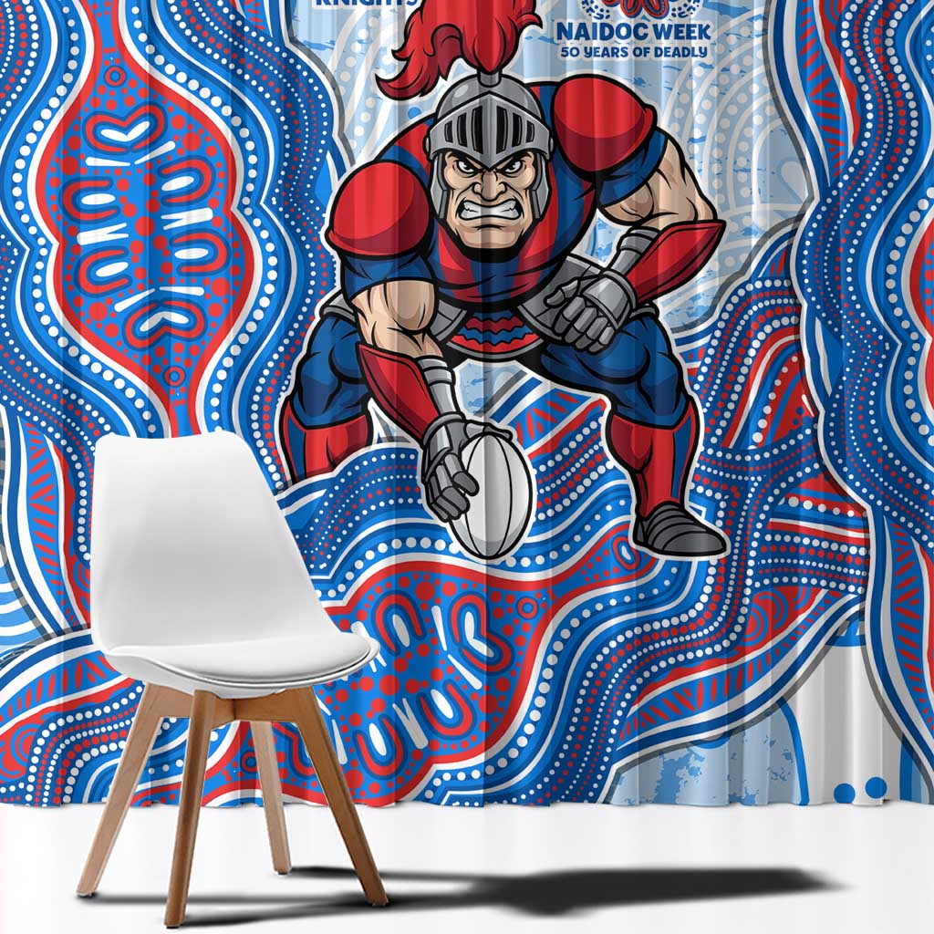 Newcastle Knights NAIDOC Week 2026 Window Curtain First Nations of Australia Aboriginal Mascot Rugby