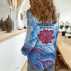 Newcastle Knights NAIDOC Week 2026 Women Casual Shirt First Nations of Australia Aboriginal Mascot Rugby