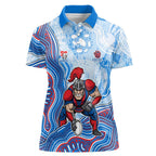 Newcastle Knights NAIDOC Week 2026 Women Polo Shirt First Nations of Australia Aboriginal Mascot Rugby