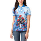 Newcastle Knights NAIDOC Week 2026 Women Polo Shirt First Nations of Australia Aboriginal Mascot Rugby