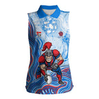 Newcastle Knights NAIDOC Week 2026 Women Sleeveless Polo Shirt First Nations of Australia Aboriginal Mascot Rugby