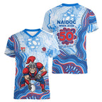 Newcastle Knights NAIDOC Week 2026 Women V-Neck T-Shirt First Nations of Australia Aboriginal Mascot Rugby