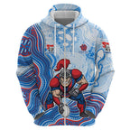 Newcastle Knights NAIDOC Week 2026 Zip Hoodie First Nations of Australia Aboriginal Mascot Rugby