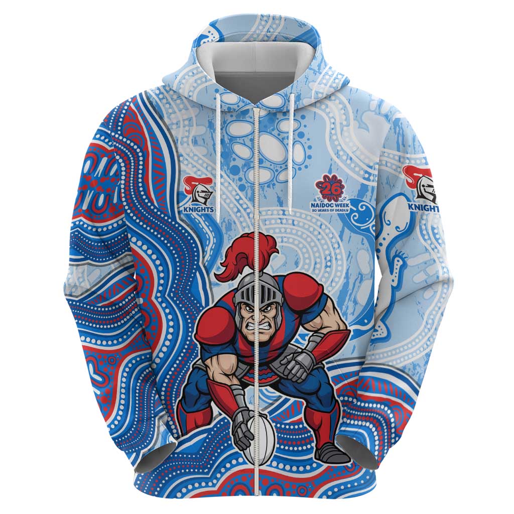 Newcastle Knights NAIDOC Week 2026 Zip Hoodie First Nations of Australia Aboriginal Mascot Rugby