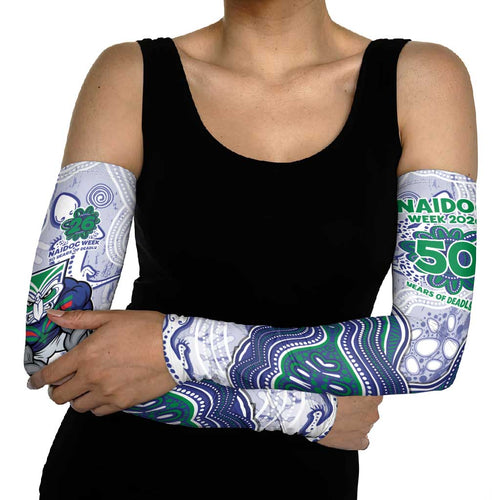 New Zealand Warriors NAIDOC Week 2026 Arm Sleeves First Nations of Australia Aboriginal Mascot Rugby