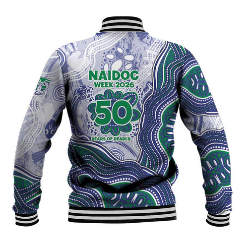 New Zealand Warriors NAIDOC Week 2026 Baseball Jacket First Nations of Australia Aboriginal Mascot Rugby