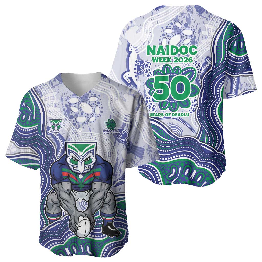 New Zealand Warriors NAIDOC Week 2026 Baseball Jersey First Nations of Australia Aboriginal Mascot Rugby