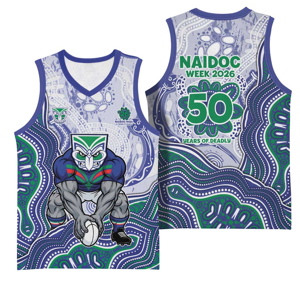 New Zealand Warriors NAIDOC Week 2026 Basketball Jersey First Nations of Australia Aboriginal Mascot Rugby