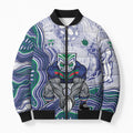 New Zealand Warriors NAIDOC Week 2026 Bomber Puffer Jacket First Nations of Australia Aboriginal Mascot Rugby
