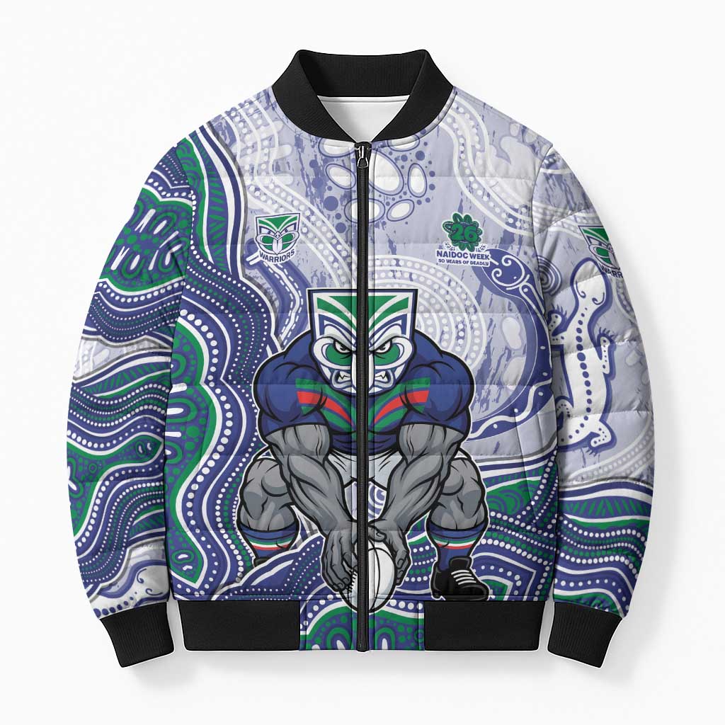New Zealand Warriors NAIDOC Week 2026 Bomber Puffer Jacket First Nations of Australia Aboriginal Mascot Rugby