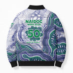 New Zealand Warriors NAIDOC Week 2026 Bomber Puffer Jacket First Nations of Australia Aboriginal Mascot Rugby