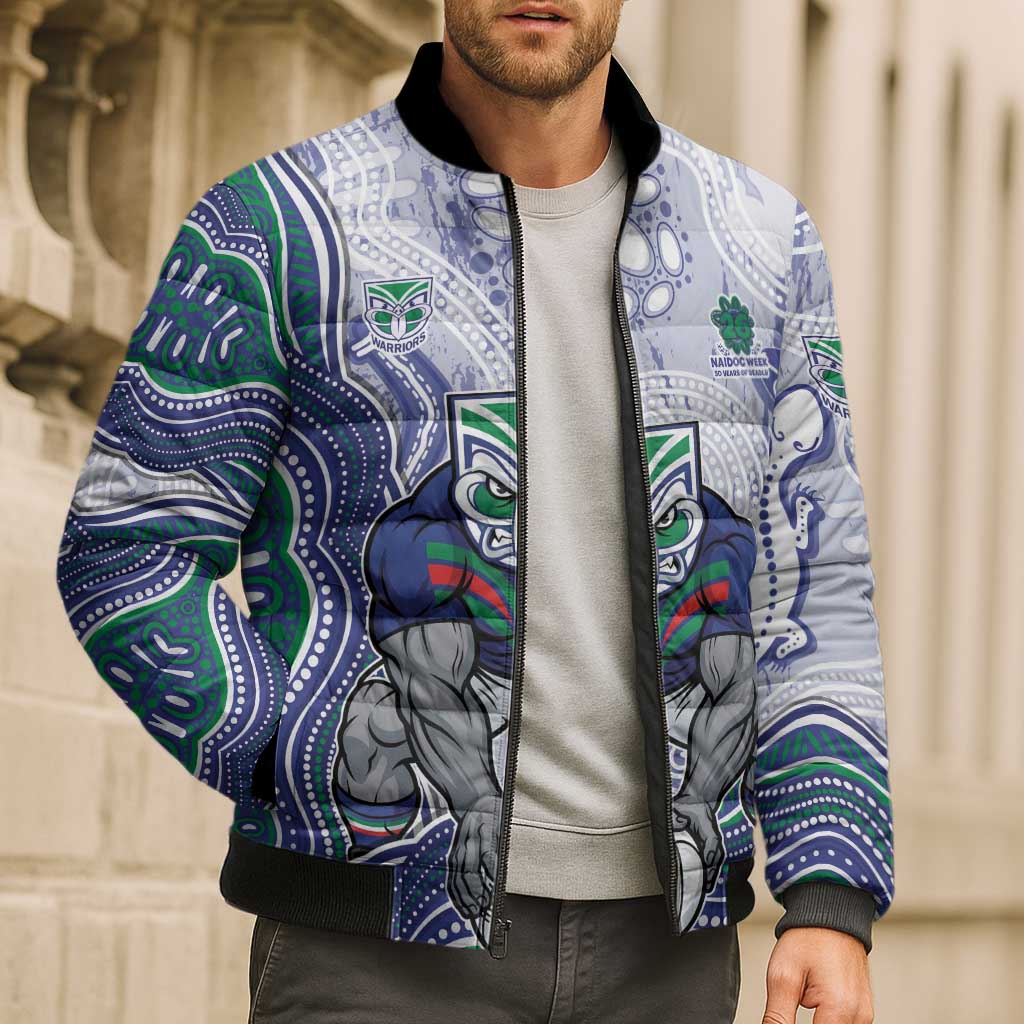 New Zealand Warriors NAIDOC Week 2026 Bomber Puffer Jacket First Nations of Australia Aboriginal Mascot Rugby