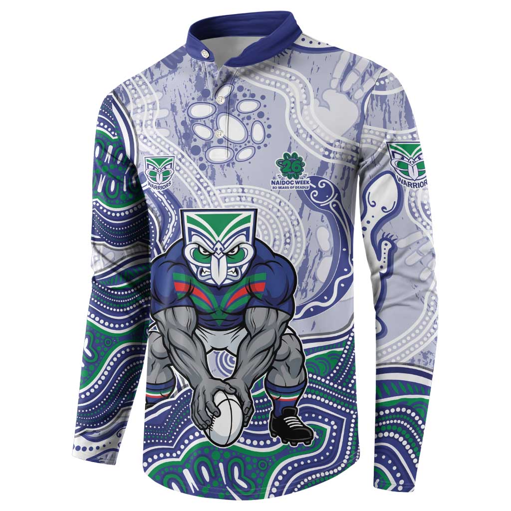 New Zealand Warriors NAIDOC Week 2026 Button Sweatshirt First Nations of Australia Aboriginal Mascot Rugby