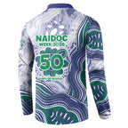 New Zealand Warriors NAIDOC Week 2026 Button Sweatshirt First Nations of Australia Aboriginal Mascot Rugby