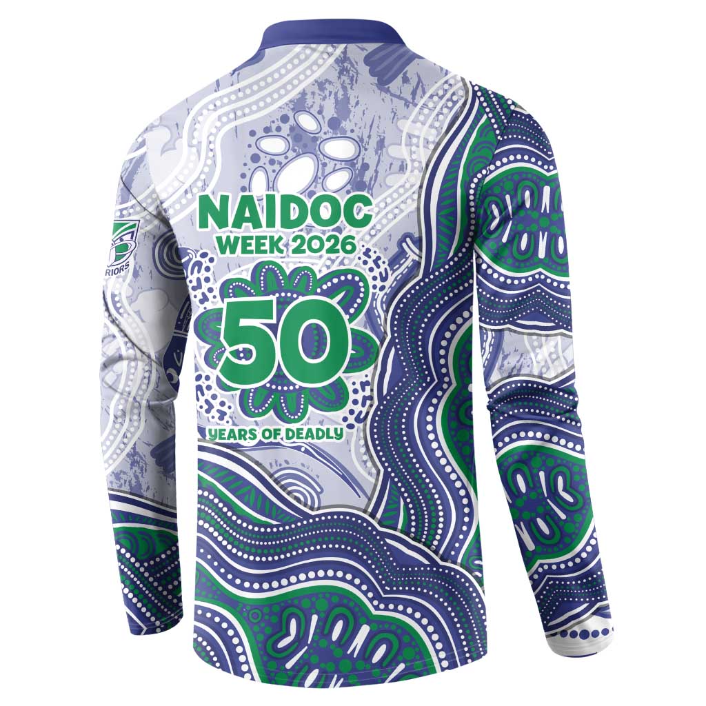 New Zealand Warriors NAIDOC Week 2026 Button Sweatshirt First Nations of Australia Aboriginal Mascot Rugby
