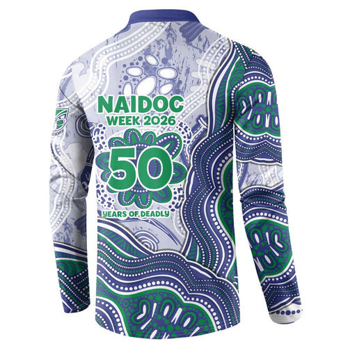 New Zealand Warriors NAIDOC Week 2026 Button Sweatshirt First Nations of Australia Aboriginal Mascot Rugby
