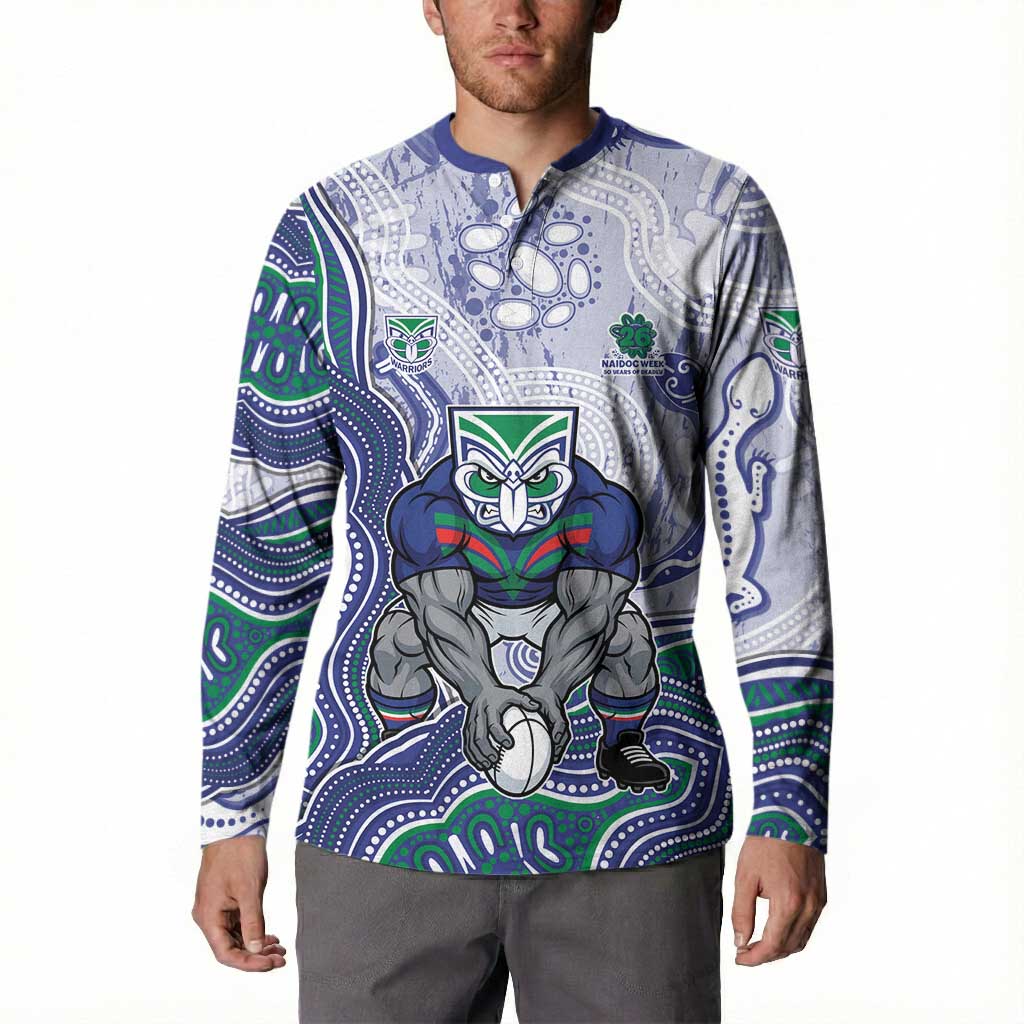 New Zealand Warriors NAIDOC Week 2026 Button Sweatshirt First Nations of Australia Aboriginal Mascot Rugby