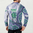 New Zealand Warriors NAIDOC Week 2026 Button Sweatshirt First Nations of Australia Aboriginal Mascot Rugby