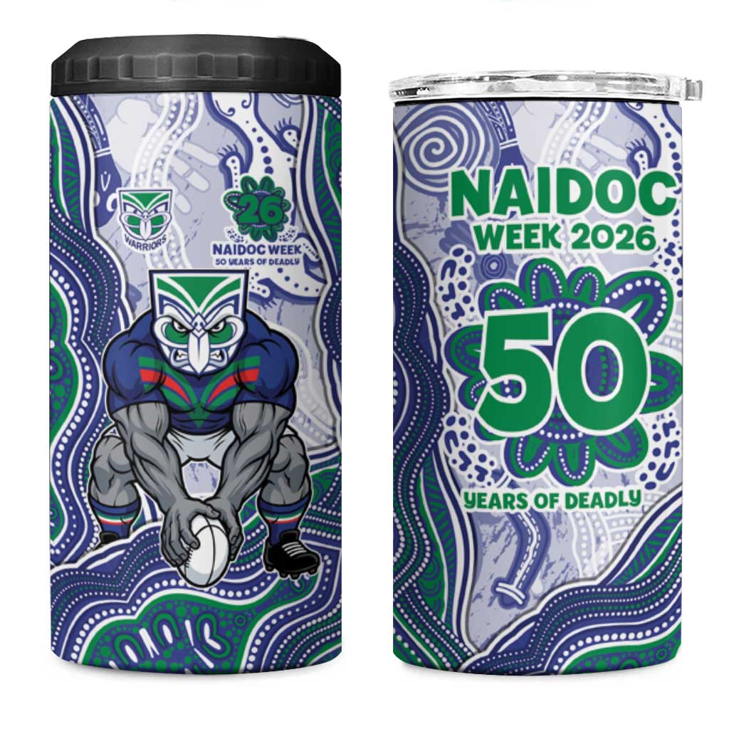New Zealand Warriors NAIDOC Week 2026 4 in 1 Can Cooler Tumbler First Nations of Australia Aboriginal Mascot Rugby