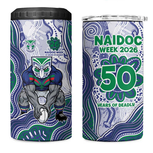 New Zealand Warriors NAIDOC Week 2026 4 in 1 Can Cooler Tumbler First Nations of Australia Aboriginal Mascot Rugby