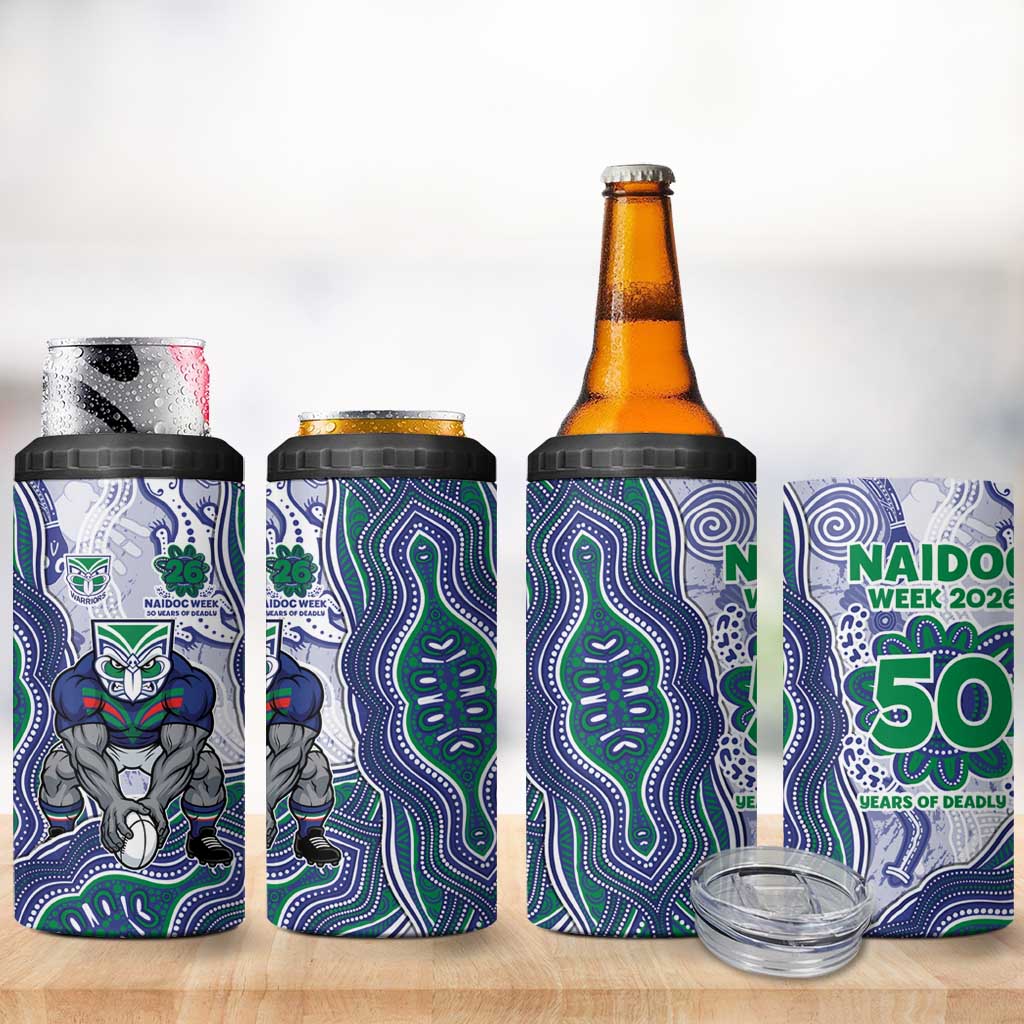 New Zealand Warriors NAIDOC Week 2026 4 in 1 Can Cooler Tumbler First Nations of Australia Aboriginal Mascot Rugby