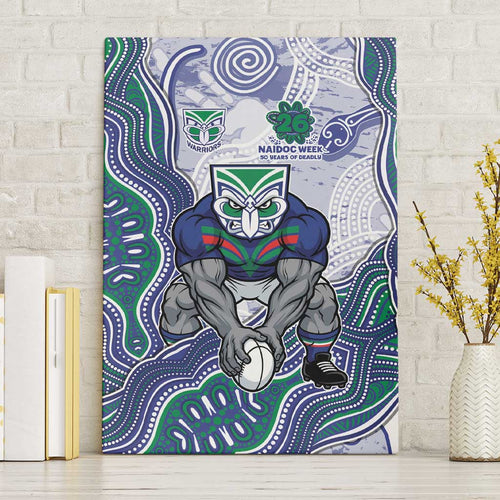 New Zealand Warriors NAIDOC Week 2026 Canvas Wall Art First Nations of Australia Aboriginal Mascot Rugby