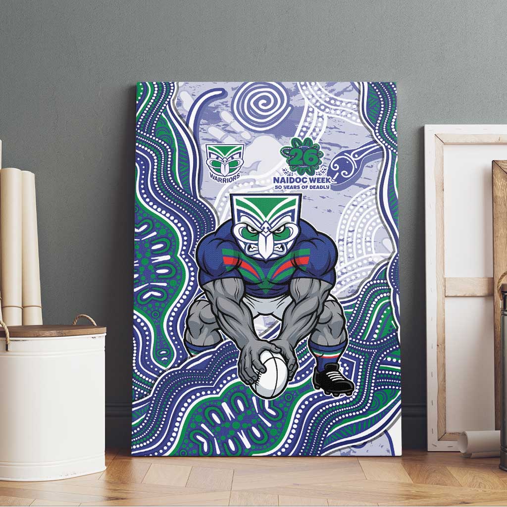 New Zealand Warriors NAIDOC Week 2026 Canvas Wall Art First Nations of Australia Aboriginal Mascot Rugby
