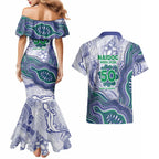 New Zealand Warriors NAIDOC Week 2026 Couples Matching Mermaid Dress and Hawaiian Shirt First Nations of Australia Aboriginal Mascot Rugby