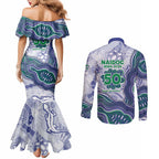 New Zealand Warriors NAIDOC Week 2026 Couples Matching Mermaid Dress and Long Sleeve Button Shirt First Nations of Australia Aboriginal Mascot Rugby