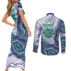 New Zealand Warriors NAIDOC Week 2026 Couples Matching Short Sleeve Bodycon Dress and Long Sleeve Button Shirt First Nations of Australia Aboriginal Mascot Rugby